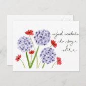 Ik wilde gewoon Hi zeggen. Briefkaart (Voorkant / Achterkant)