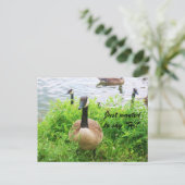 IK WILDE GEWOON ZEGGEN "HI!" briefkaart (Staand voorkant)