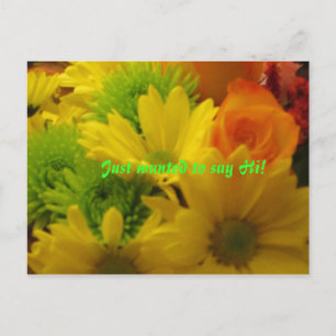 Ik wilde hem alleen even zeggen. briefkaart