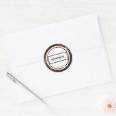 "Ik wilde het niet, maar het gebeurt sticker" Ronde Sticker (Envelop)