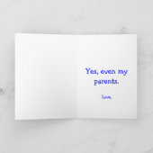 Ik wilde je alleen maar laten weten dat we je alle kaart (Binnen)