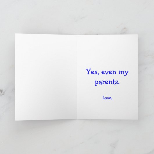 Ik wilde je alleen maar laten weten dat we je alle kaart (Binnen)