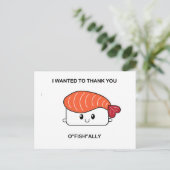 Ik wilde je bedanken voor "vis"bondgenoot - Suziet Briefkaart (Staand voorkant)