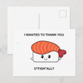 Ik wilde je bedanken voor "vis"bondgenoot - Suziet Briefkaart (Voorkant / Achterkant)