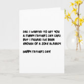 Ik wilde je een grappige Vaderdag geven Kaart (Gele Bloem)