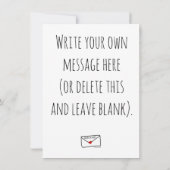 Ik wilde je een sms sturen...Birthday Card Kaart (Achterkant)