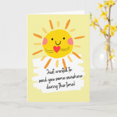Ik wilde je gewoon wat Sunshine Greeting sturen Kaart (Gele Bloem)