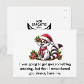 Ik wilde je iets geweldigs geven briefkaart (Voorkant / Achterkant)