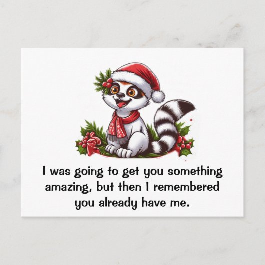 Ik wilde je iets geweldigs geven briefkaart (Voorkant)