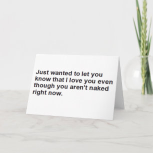 Ik wilde je laten weten dat ik van je hou kaart