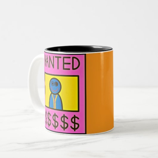 IK WILDE KOFFIE MOK! TWEEKLEURIGE KOFFIEMOK (Voorkant links)