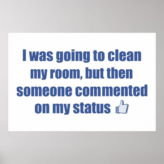 Ik wilde mijn kamer schoonmaken, maar.... poster (Voorkant)