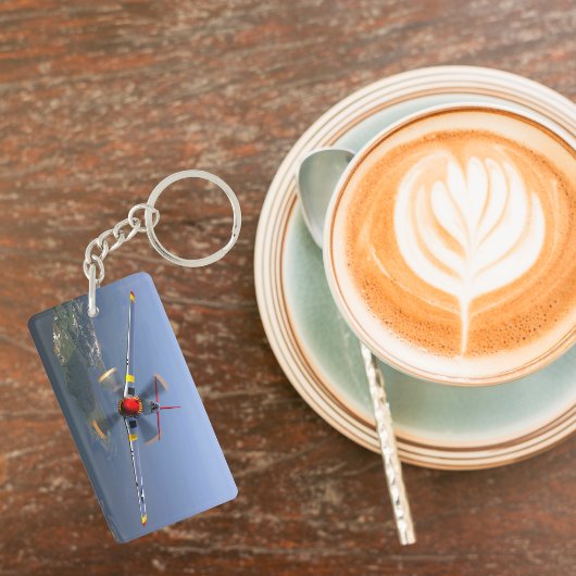 Ik wilde vandaag vliegen, Hart & Vliegtuig, Roze C Sleutelhanger