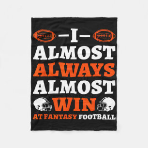 Ik win bijna altijd bijna bij Fantasy Football Fleece Deken