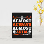 Ik Win Bijna Altijd Bijna Bij Fantasy Football  Kaart (Gele Bloem)