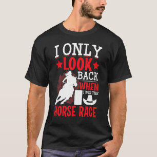 Ik win de paardenrace Barrel Racer Horse Racing GR T-shirt