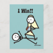 Ik win een bruiloft Briefkaart (Voorkant)