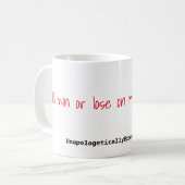 Ik win of verlies op mijn eigen voorwaarden koffiemok (Voorkant links)