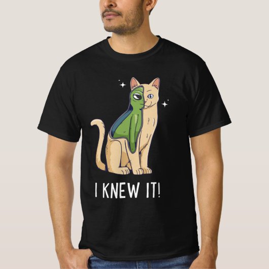 Ik wist het. Alien Kitten T-shirt (Voorkant)