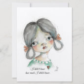 Ik wist het niet - vlakke frameable Kaart (Voorkant)