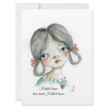 Ik wist het niet - vlakke frameable Kaart