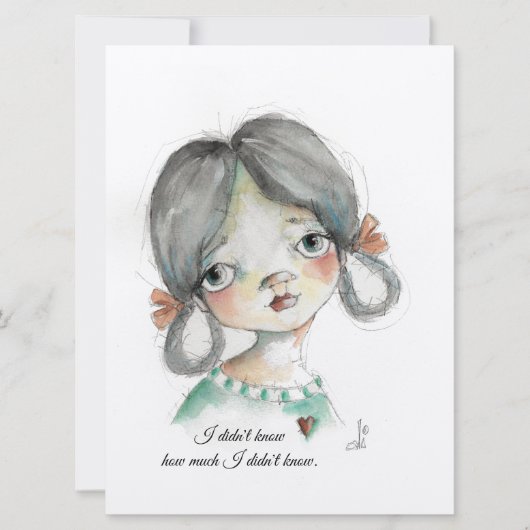 Ik wist het niet - vlakke frameable Kaart (Voorkant)