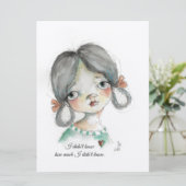 Ik wist het niet - vlakke frameable Kaart (Staand voorkant)