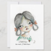 Ik wist het niet - vlakke frameable Kaart (Voorkant)