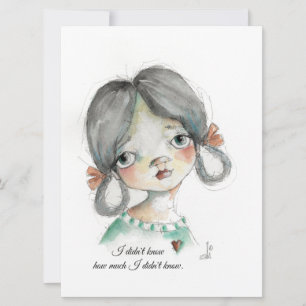 Ik wist het niet - vlakke frameable Kaart