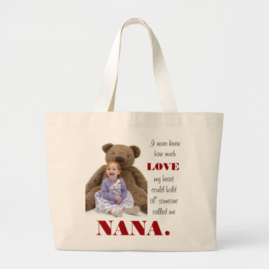 Ik wist nooit... grote tote bag (Voorkant)