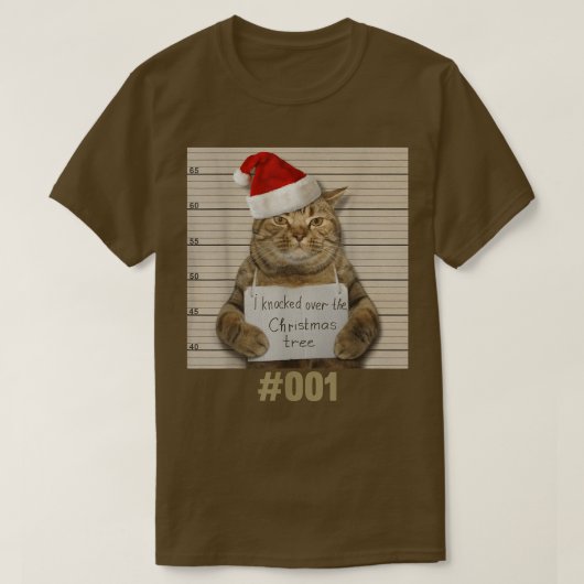 Ik wist van de kerstboom, Cat Lover333 T-shirt (Design voorkant)