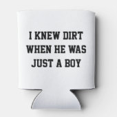 Ik wist vuil toen hij nog een jongen was blikjeskoeler (Achterkant)