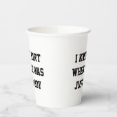 Ik wist vuil toen hij nog een jongen was papieren bekers (Links)