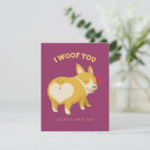 Ik Woef Jou, Valentijn! Kaart (Staand voorkant)