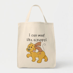 Ik wolf als een puppy Tshirts en geschenken Tote Bag