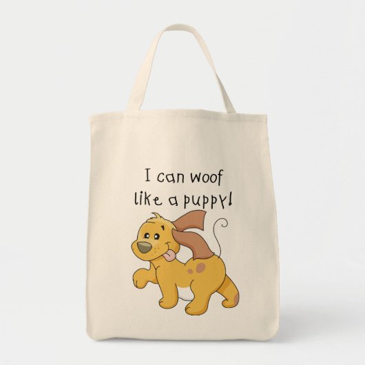 Ik wolf als een puppy Tshirts en geschenken Tote Bag (Voorkant)