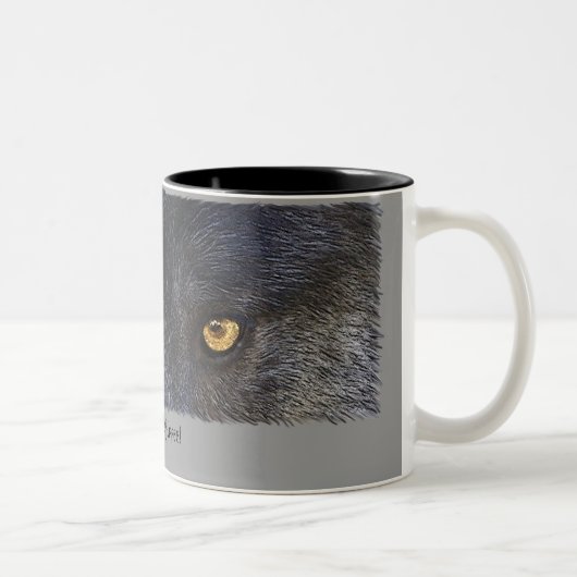 IK WOLF MIJN KOFFIE! Fun Wildlife Mok (Rechts)