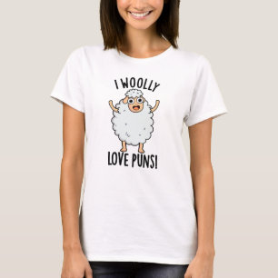 Ik Wollerige Liefde Stomme Grappen Grappige Schaap T-shirt