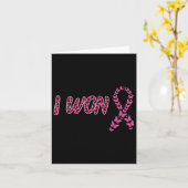 Ik Won Borstkanker Bewustzijn Ondersteuning Roze L Kaart (Gele Bloem)