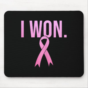 Ik won borstkanker Survivor Awareness Maand Pink Muismat