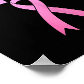 Ik won borstkanker Survivor Awareness Maand Pink Poster (Hoek)