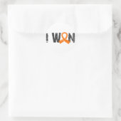 Ik won nierkanker ronde sticker (Tas)