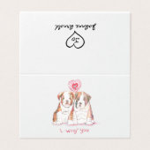 Ik woof je Kaart (Buitenkant ongevouwen)