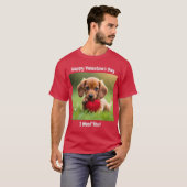 Ik woof je Valentijnsdag T-shirt (Voorkant volledig)