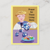 Ik woon alleen met een gebedskaart visitekaartje (Voorkant)