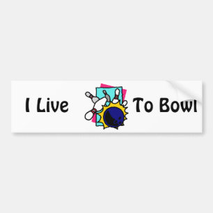 Ik woon bij Bowl Bumpersticker