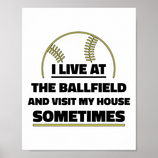 Ik woon bij het Llfield bezoek mijn huis soms Sof Poster (Voorkant)
