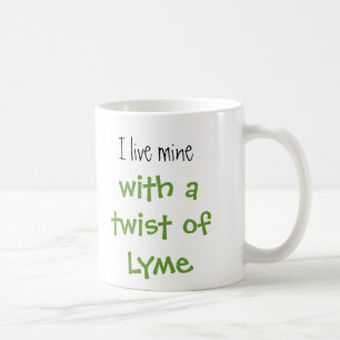 Ik woon de mijne, met een kronkel van Lyme. Koffiemok