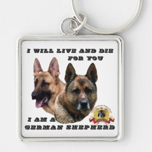 Ik woon en die Duitse Sleutelhanger van Shepherd