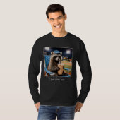 Ik woon hier nu Wasbeer Honkbal T-shirt (Voorkant volledig)
